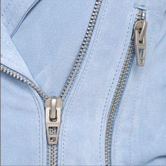 100% Real Suede Leather Motorcycle Biker Jacket for Women by Blank NYC - Picture 3 of 7